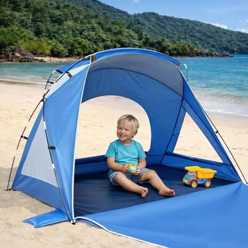 Etto Beach Tent UPF 50+ Sun Shelter for Families