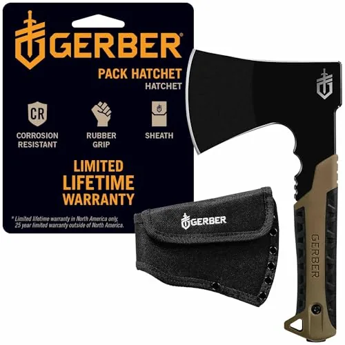 Gerber Pack Hatchet 3.5in Full Tang Camping Axe