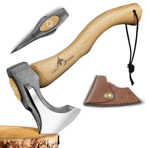 Purple Dragon 14.7-Inch Hand Forged Splitting Hatchet