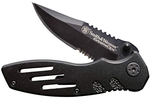 Smith & Wesson SWA24S 3.1in Serrated Folding Knife