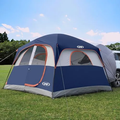 UNP SUV Tailgate Tent 10x9ft 6-Person with Rainfly