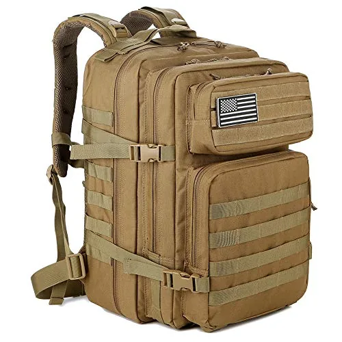 QT&QY 45L Tactical MOLLE Backpack 900D Waterproof