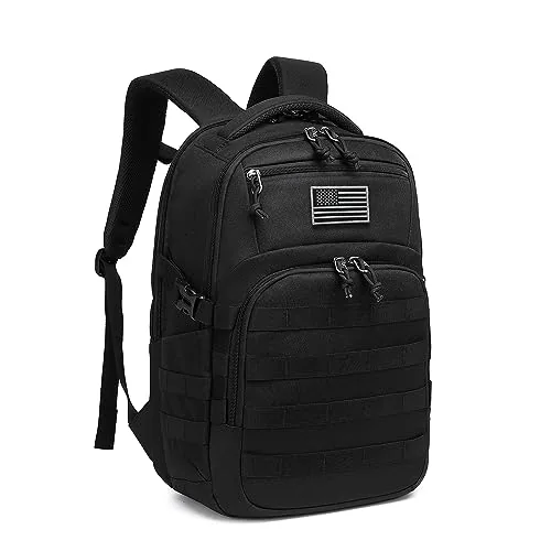 Wotony 30L Tactical Backpack 900D MOLLE Black 20in