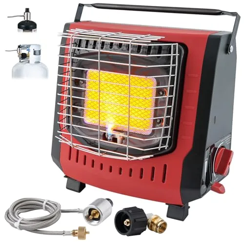 Gasfargo 9000 BTU Portable Camping Heater w/ Safety Shutoff