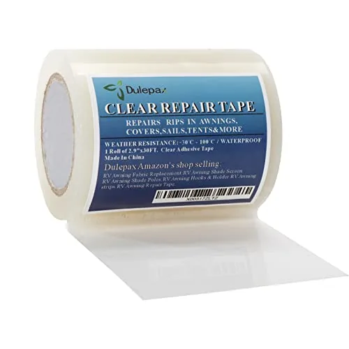Dulepax Clear Repair Tape 2.9in x 30ft Multi-Surface