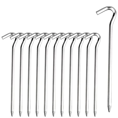 FANBX F 7in Hexagon Aluminium Tent Stakes 12-Pack