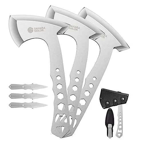 Sahara Sailor 10in Throwing Axes 3-Pack with Tools