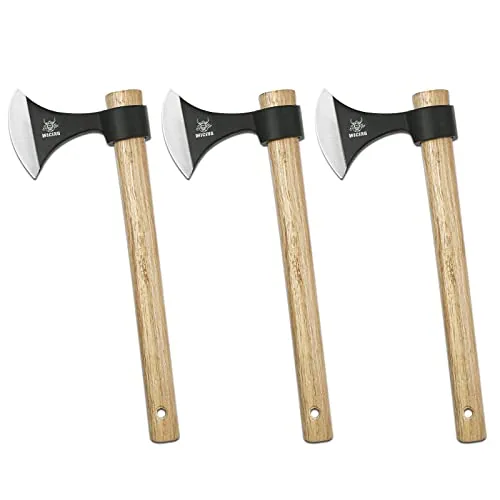 WICING 16.2-inch Throwing Tomahawks 3-Pack High Carbon Steel