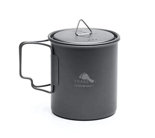 TOAKS LIGHT Titanium 450ml Cup with Lid Ultralight