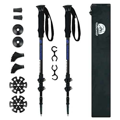 Underwood Aggregator Collapsible Aluminum Trekking Poles 2-Pack