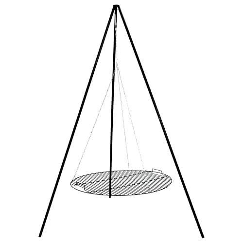 Sunnydaze 30-Inch Adjustable Campfire Tripod Grill
