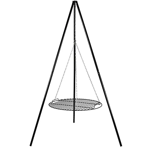 Sunnydaze Adjustable Campfire Tripod Grill 22-Inch Grate