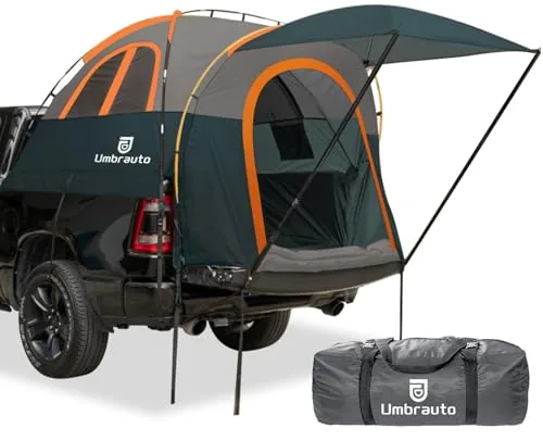 Umbrauto Truck Bed Tent with 4x4ft Awning 6.4-6.7ft