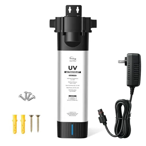 iSpring UVF20 LED Whole House UV Water Filter