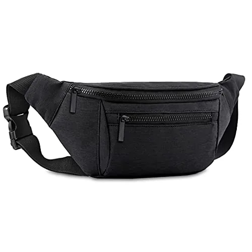 AIKENDO Fanny Pack 4-Pocket Crossbody Belt Bag