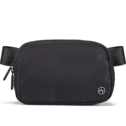 Pander Nylon Belt Bag with Dual-End Zipper Opening