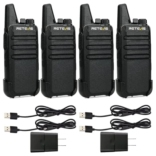 Retevis RT22 USB-C Rechargeable Walkie-Talkie 4-Pack