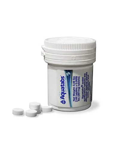 Aquatabs 397mg Water Purification Tablets 100 Pack