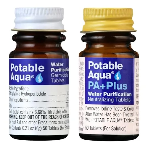 Potable Aqua Water Purification Tablets with PA Plus