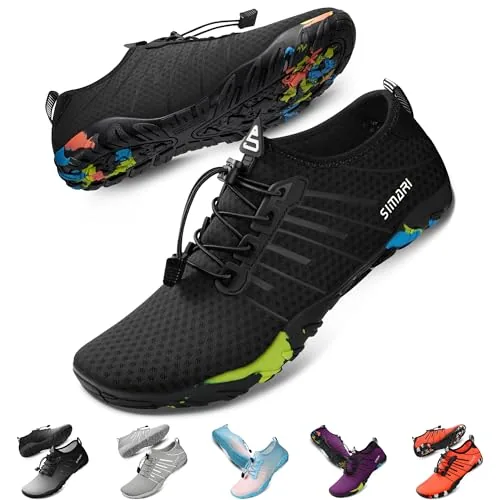 SIMARI Water Shoes Barefoot Quick-Dry Aqua Socks