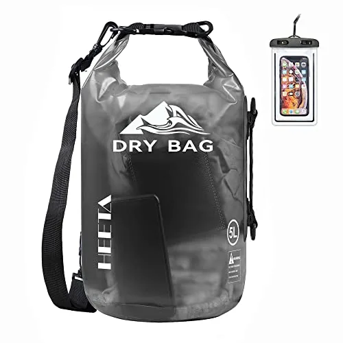 HEETA Transparent Dry Bag Backpack 5L Waterproof