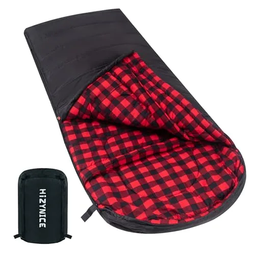 HiZYNICE XXL Zero-Degree Sleeping Bag 90x39in