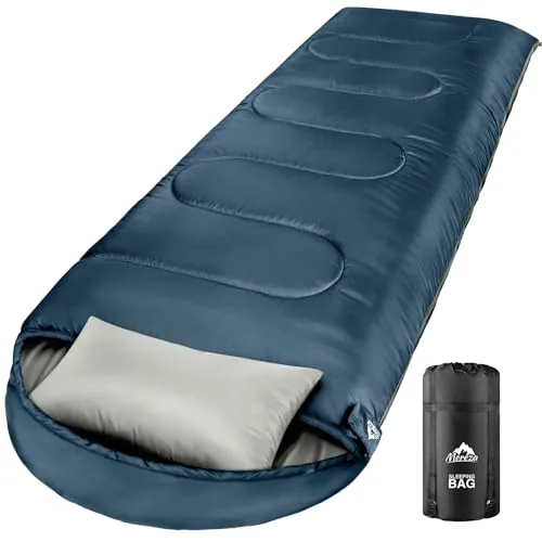 MEREZA 0°F Winter Sleeping Bag with Pillow 33.5x90.5in