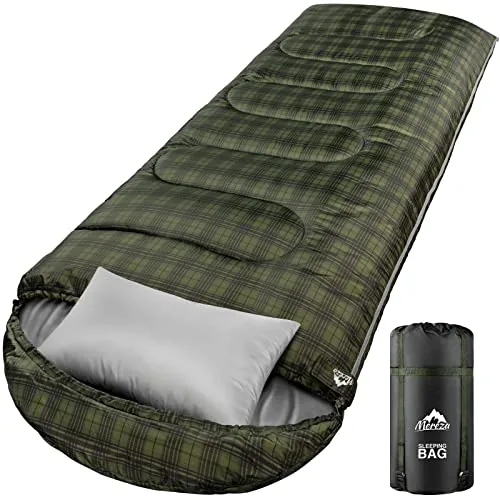 MEREZA 0°F Winter Sleeping Bag with Pillow 33.5x90.5in