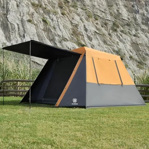 EVER ADVANCED Blackout Instant Cabin Tent 6-Person