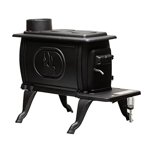 US Stove Cast Iron Wood Stove 54,000 BTU Safety Handle
