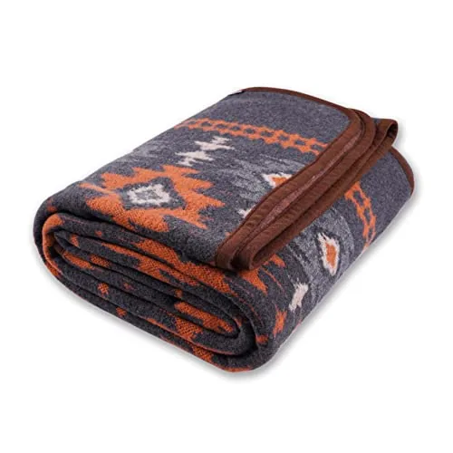 ACUSHLA Merino Wool Blanket Myers Gray 79x63