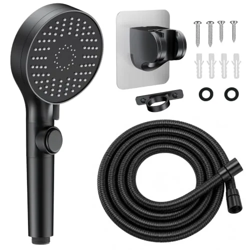 FOCSPROD RV Shower Head 5-Mode with 60-Inch Hose