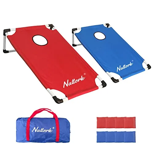 BASYNOL 3x2 PVC Cornhole Set with Carrying Case