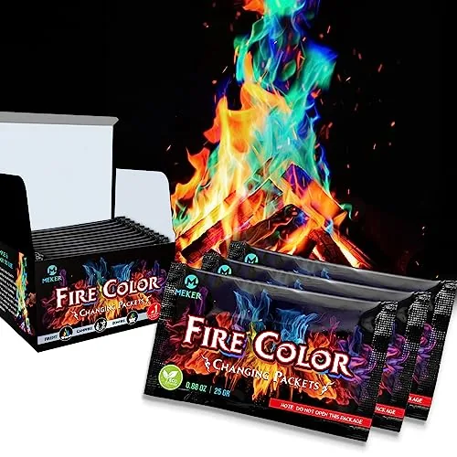 MEKER Fire Color Changing Packets 12-Pack