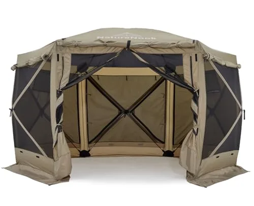 NatureNook 12x12 Pop-Up Screen Tent with Awning