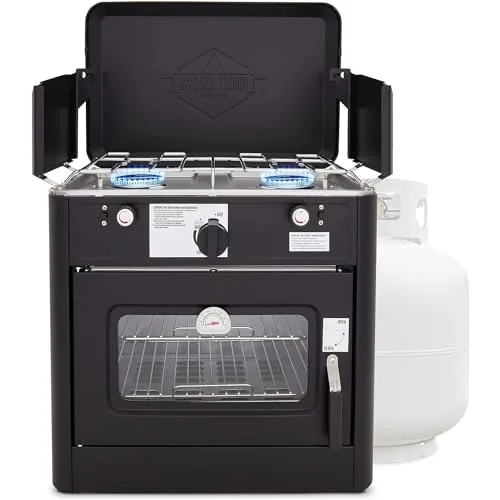 Hike Crew Portable Propane Oven + 2-Burner Stove