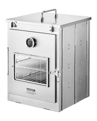 VEVOR Foldable 3-Rack Camping Oven with Thermometer