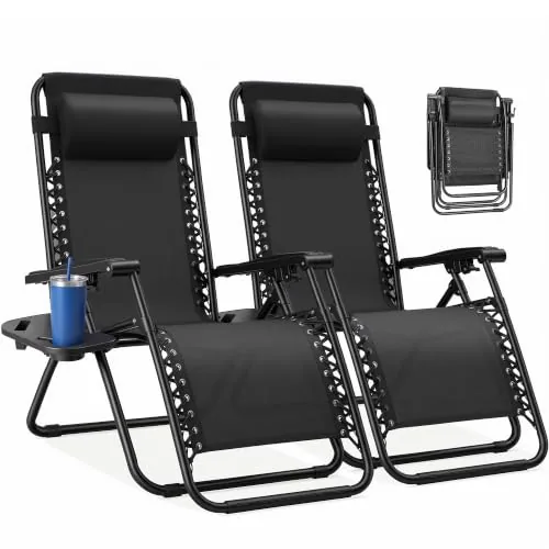 NEWBULIG Zero Gravity Folding Recliner Set of 2