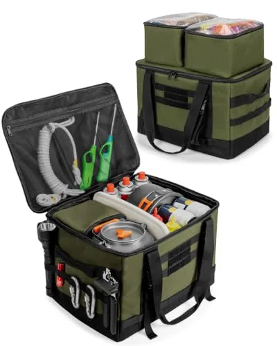 GRAOSO 38L Tactical Camping Storage Bag 3-Piece Set