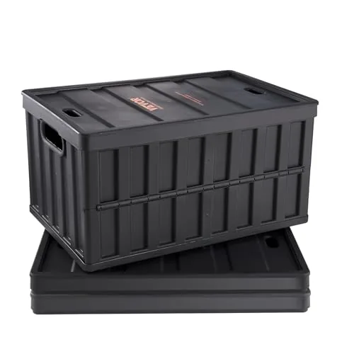 VEVOR 65L Collapsible Storage Bins with Lids, 3-Pack