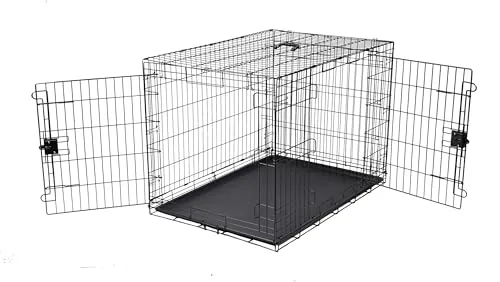 Amazon Basics 42-Inch Double Door Wire Dog Crate