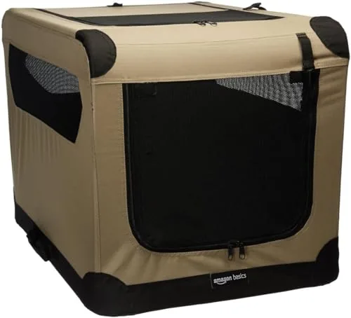 Amazon Basics Double-Door Soft Dog Crate Medium 30in