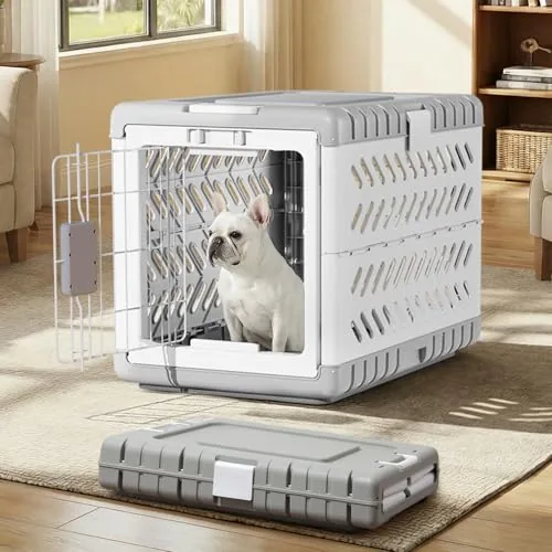Gardner Pet 28" Collapsible Dog Crate with Wheels