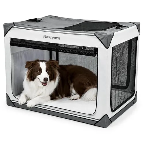 Noocyarn 36" Collapsible Dog Crate, 70lb Rated