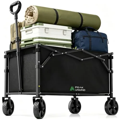 PEAKUNWIND Folding Wagon Cart 220LB Heavy Duty