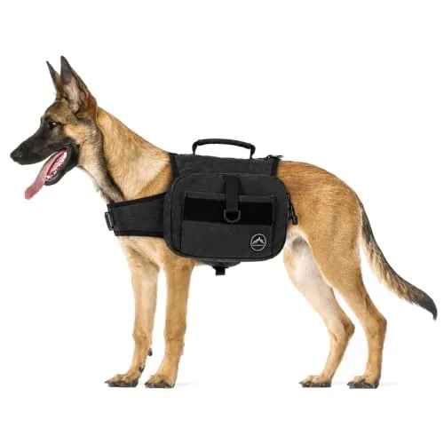 Himal Outdoors Tactical Dog Saddle Backpack Black