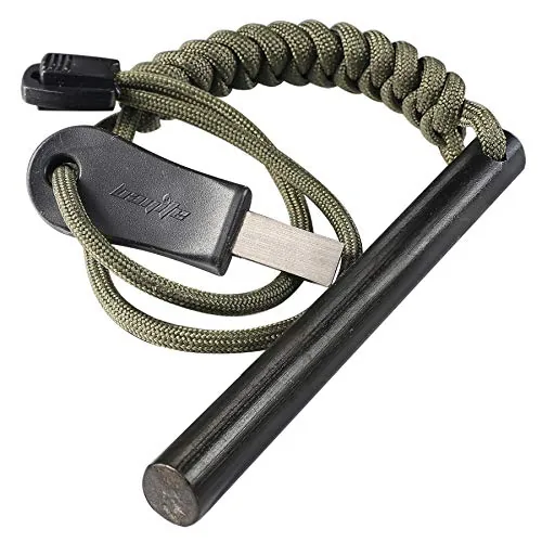 bayite 4in Ferro Rod Fire Starter with Striker-Pro Kit