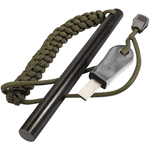 bayite 6" Ferro Rod Fire Starter with Striker-Pro Kit