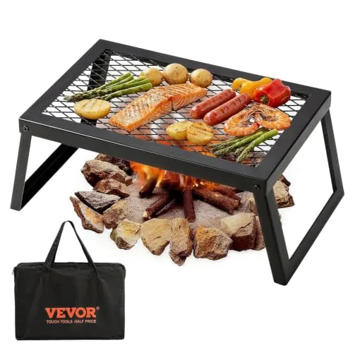 VEVOR 18" Folding Campfire Grill with Carry Bag