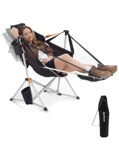 KingCamp Hammock Chair with Footrest, 400lb Capacity